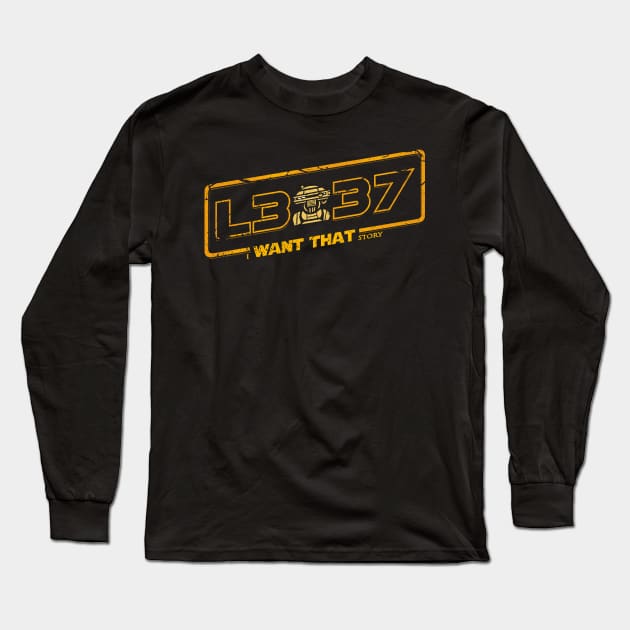 L3-37 Long Sleeve T-Shirt by TrulyMadlyGeekly